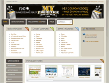Tablet Screenshot of coupons.mypromotiondepartment.com