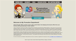 Desktop Screenshot of mypromotiondepartment.com